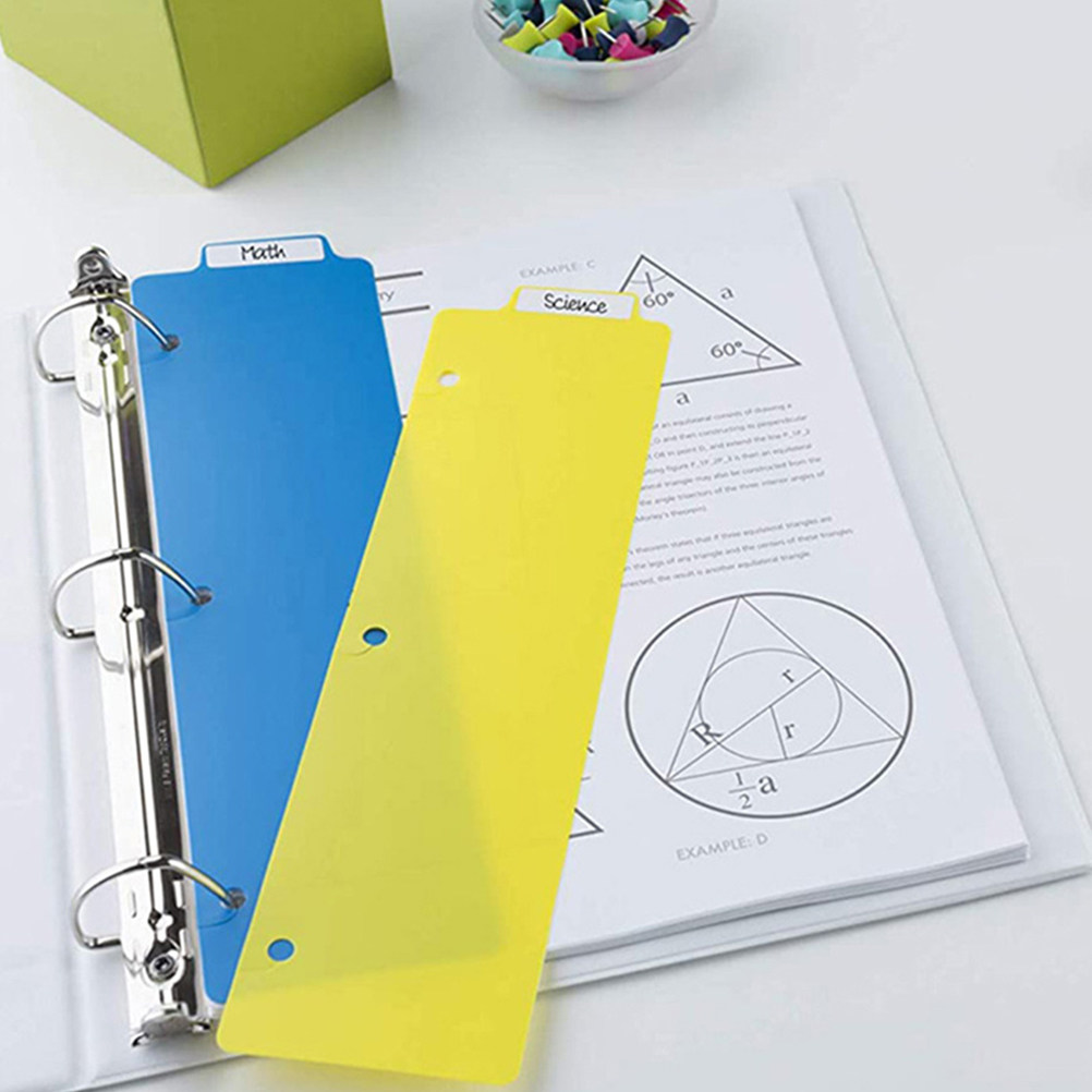Index Tab Divider - 15Pcs -in Binder Dividers Repositionable Plastic