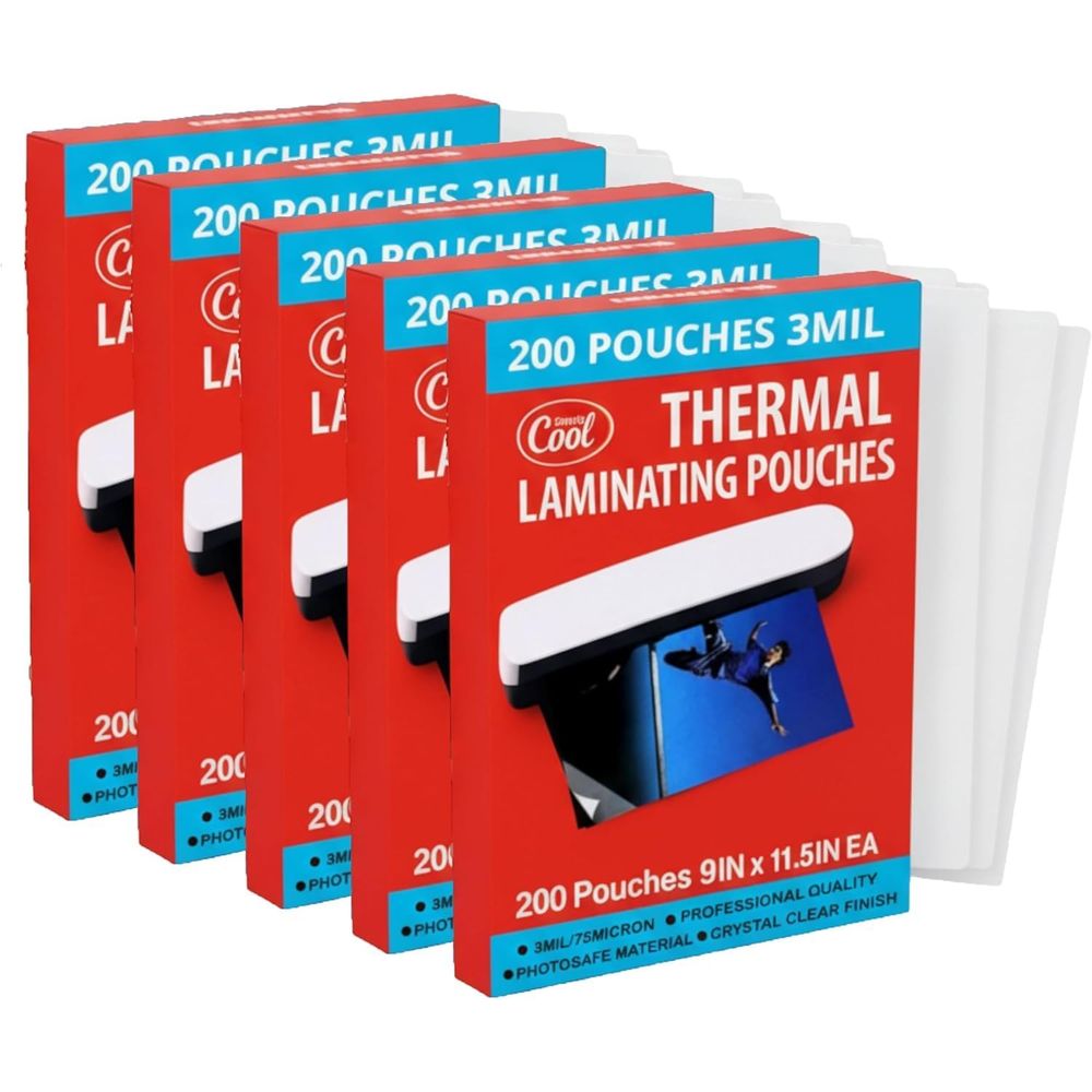 Document Laminator Pouch - Dry-Erase Friendly Laminating Sheets, 9x11.5 Inch,