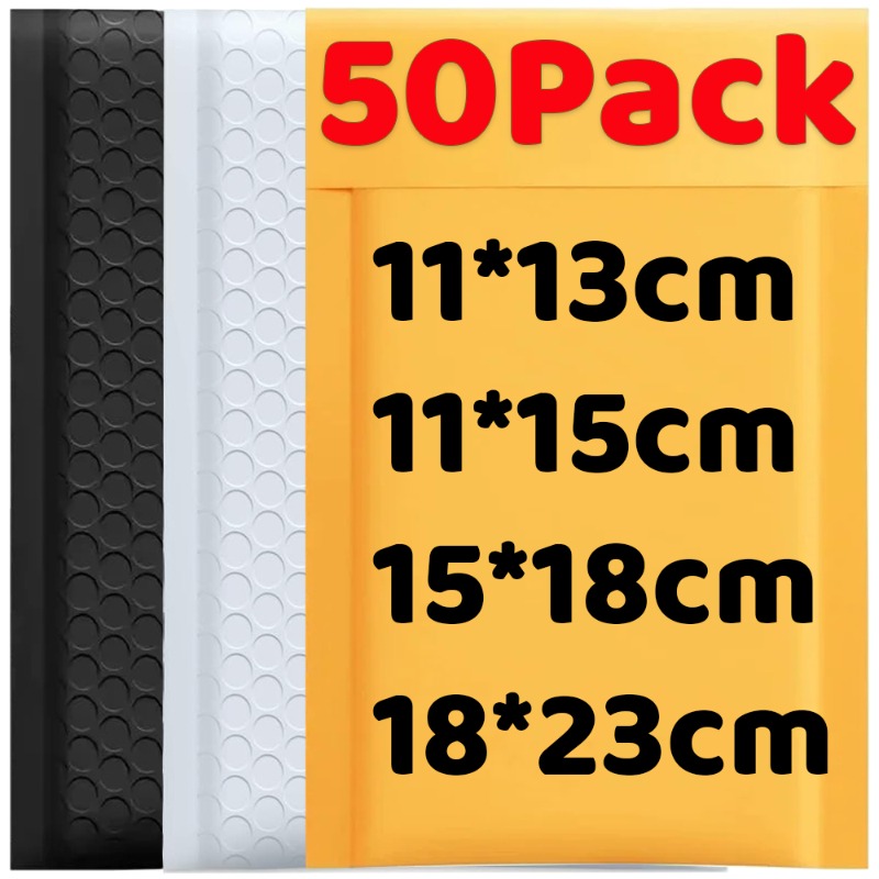 10-50Pack Kraft Bubble Mailers - مراجعة Letter Envelope Kraft وسعره