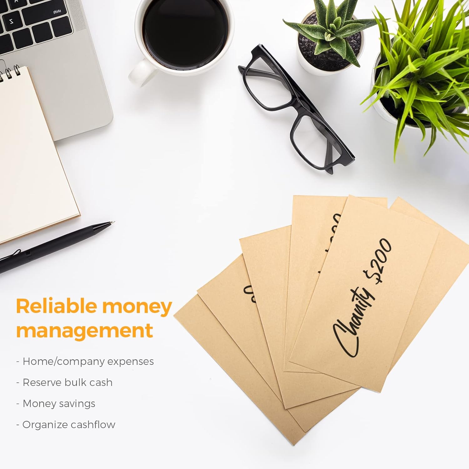 50Pcs Cash Envelopes Money Con - مراجعة Letter Envelope Kraft وسعره