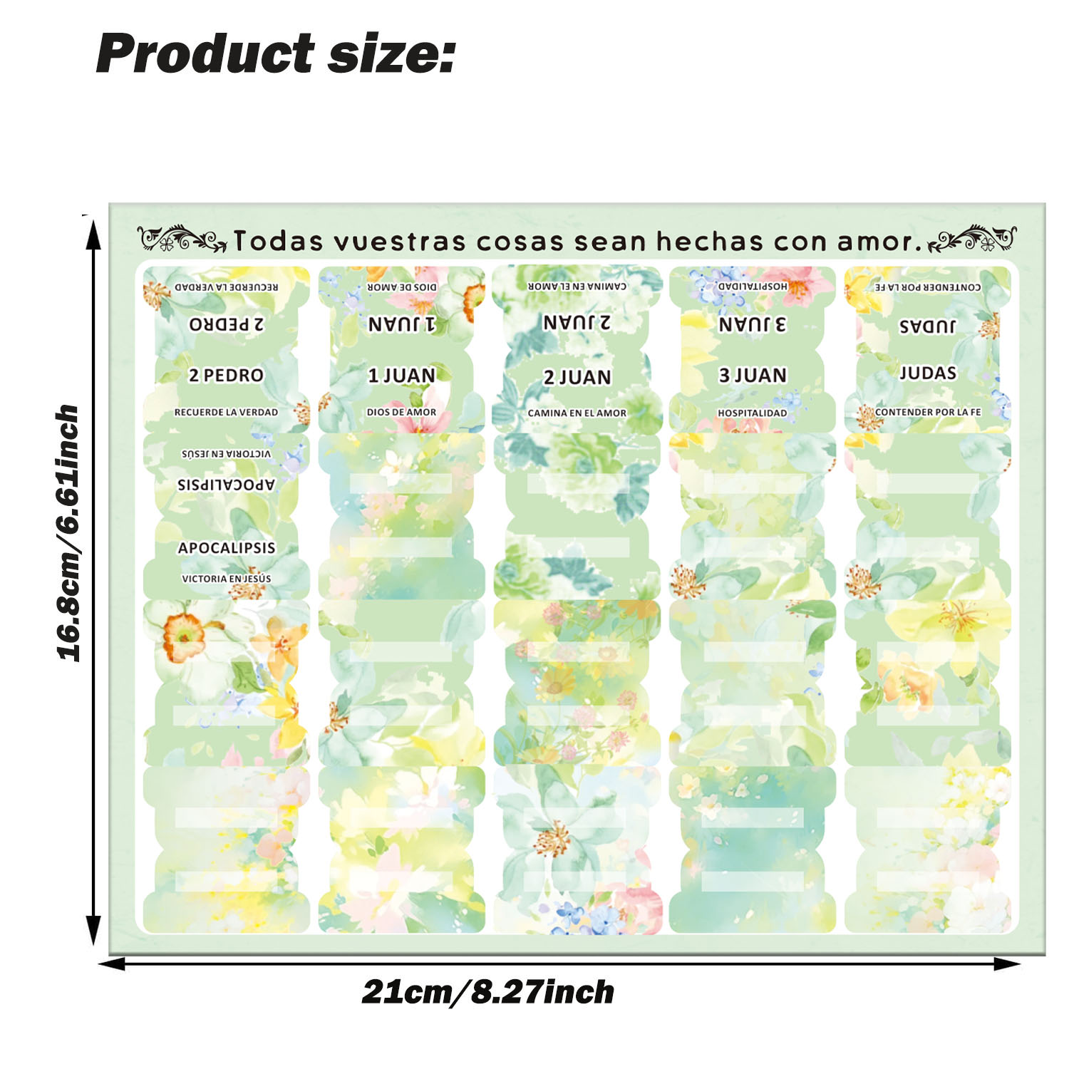 80pcs Spanish Bible Tabs-Soul  - مراجعة Index Tab Divider وسعره