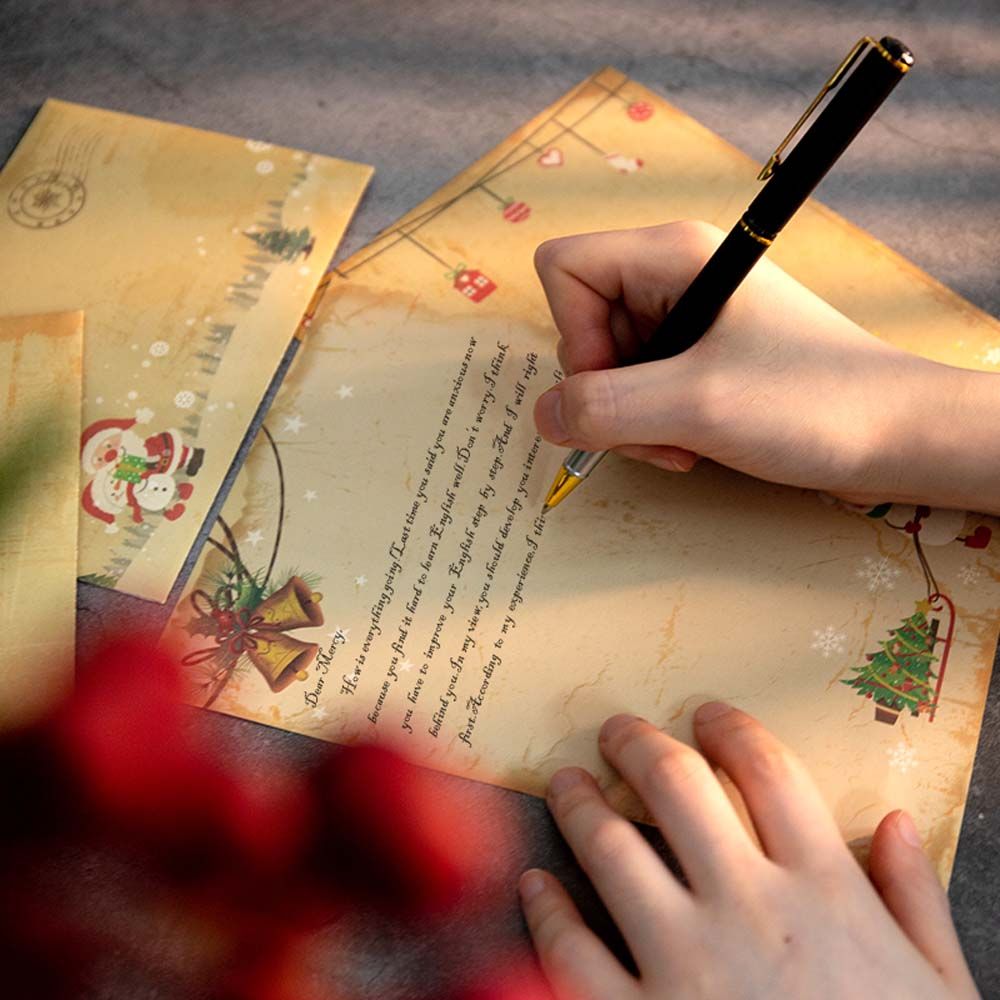 Party Vintage Greeting Card Sa - مراجعة Letter Envelope Kraft وسعره