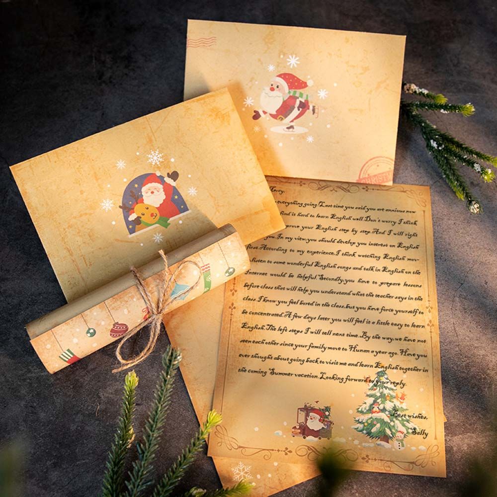 Party Vintage Greeting Card Sa - مراجعة Letter Envelope Kraft وسعره
