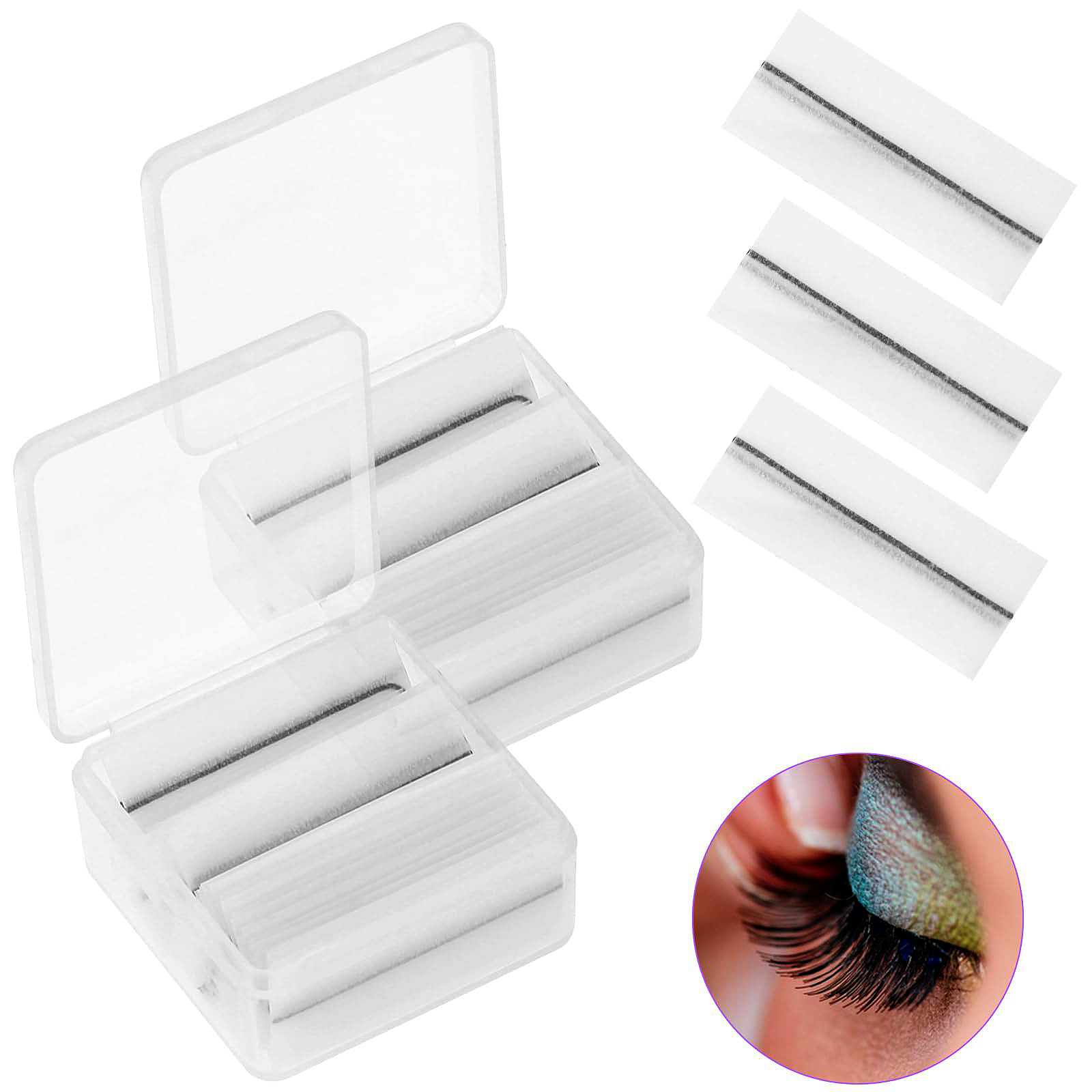 80PCS Eyelash Adhesive Strips, - مراجعة Glue Stick Pack وسعره