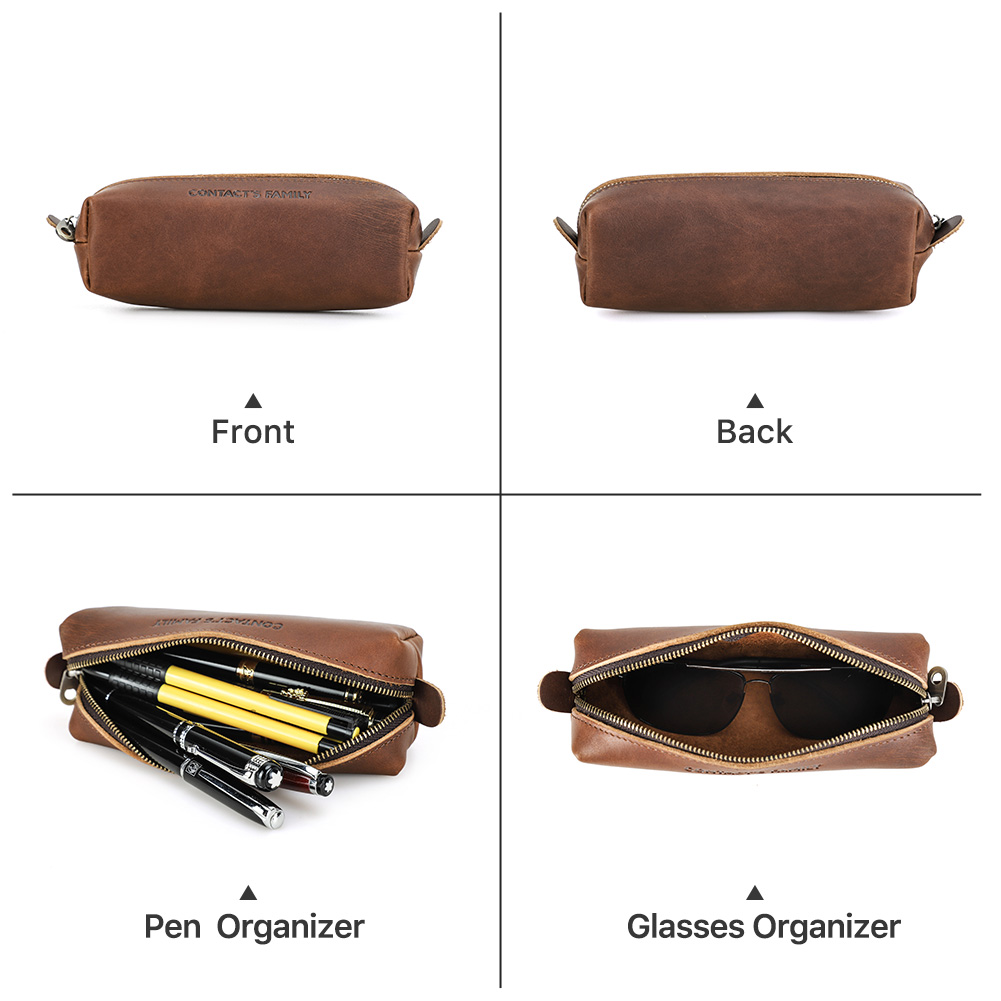 Retro Leather Pencil Case High - مراجعة Stationery Supplies Business وسعره