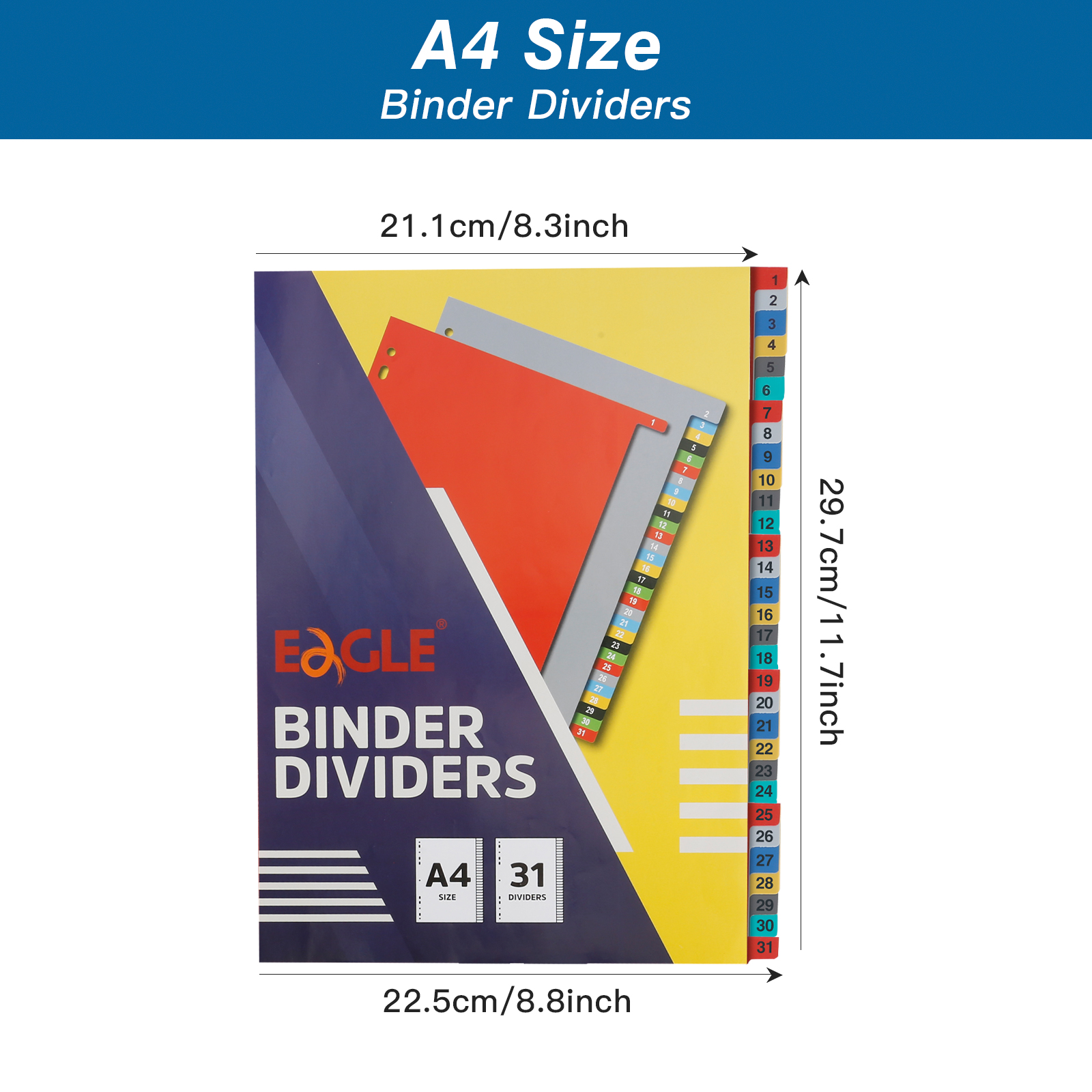 EAGLE A4 Binder Index Divider  - مراجعة Index Tab Divider وسعره
