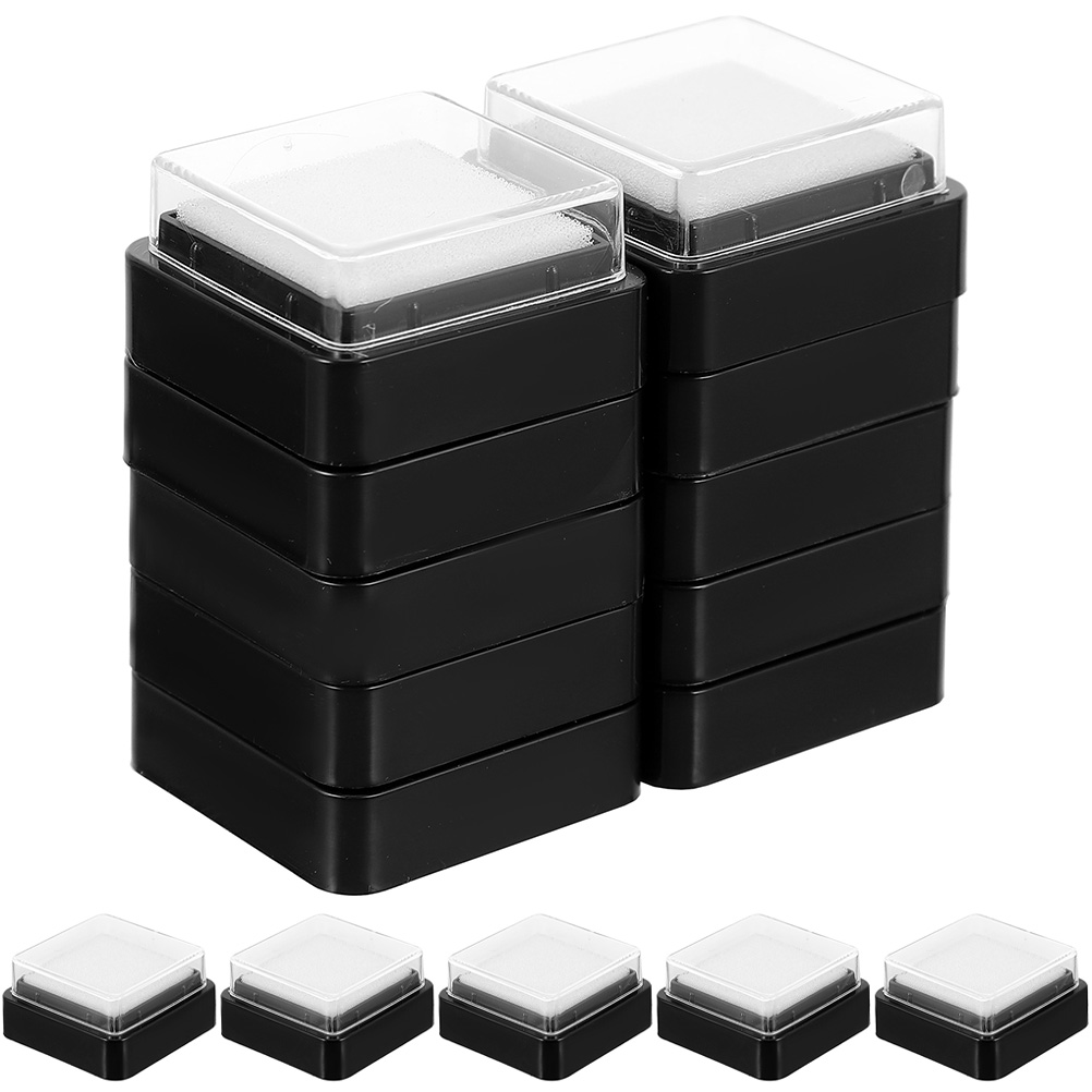 15pcs Ink Pads Ink Pads Blank  - مراجعة Self Inking Stamp وسعره