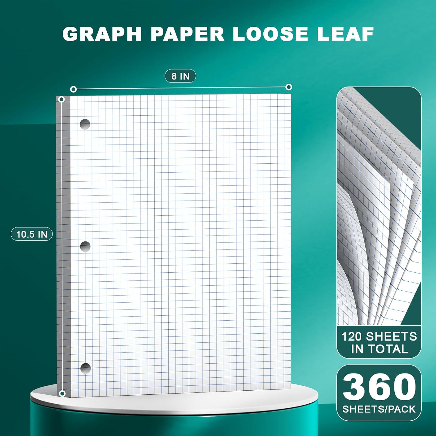 Loose Leaf Graph Paper Noteboo - مراجعة Graph Paper Pad وسعره