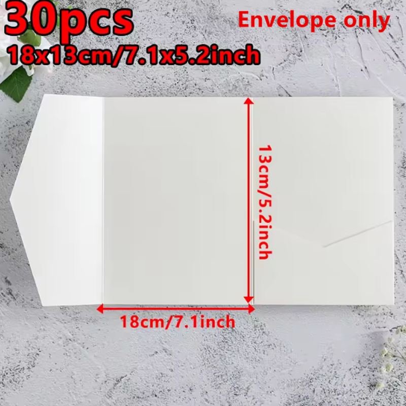 30pcs 18x13cm Green Envelopes  - مراجعة Stationery Supplies Business وسعره