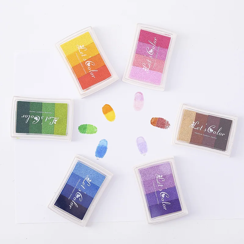 1PCS 4 colors Inkpad Ink stamp - مراجعة Self Inking Stamp وسعره