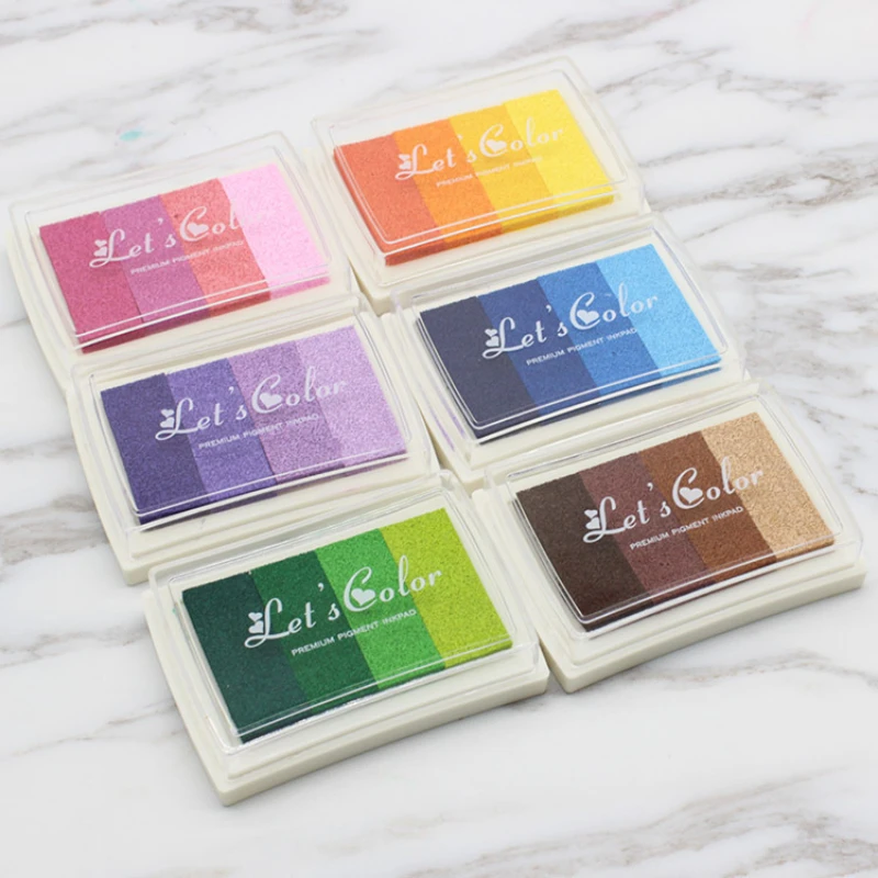 1PCS 4 colors Inkpad Ink stamp - مراجعة Self Inking Stamp وسعره