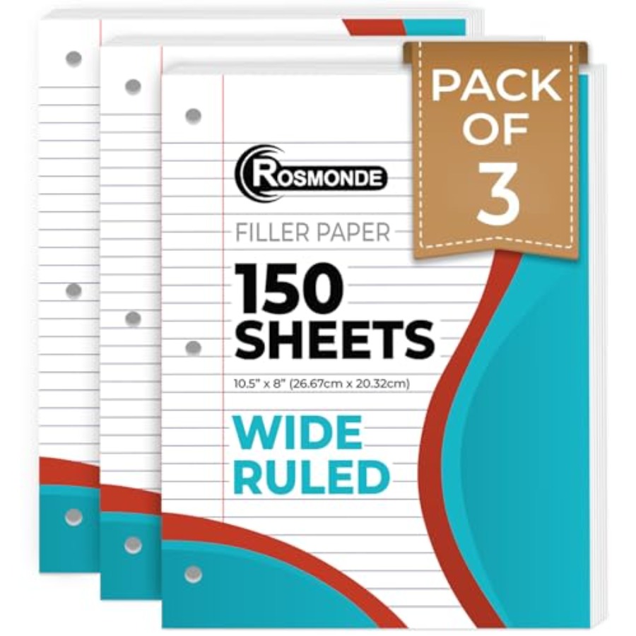 Loose Leaf Paper, 450 Sheets,, - مراجعة Paper Punch 3 Hole وسعره