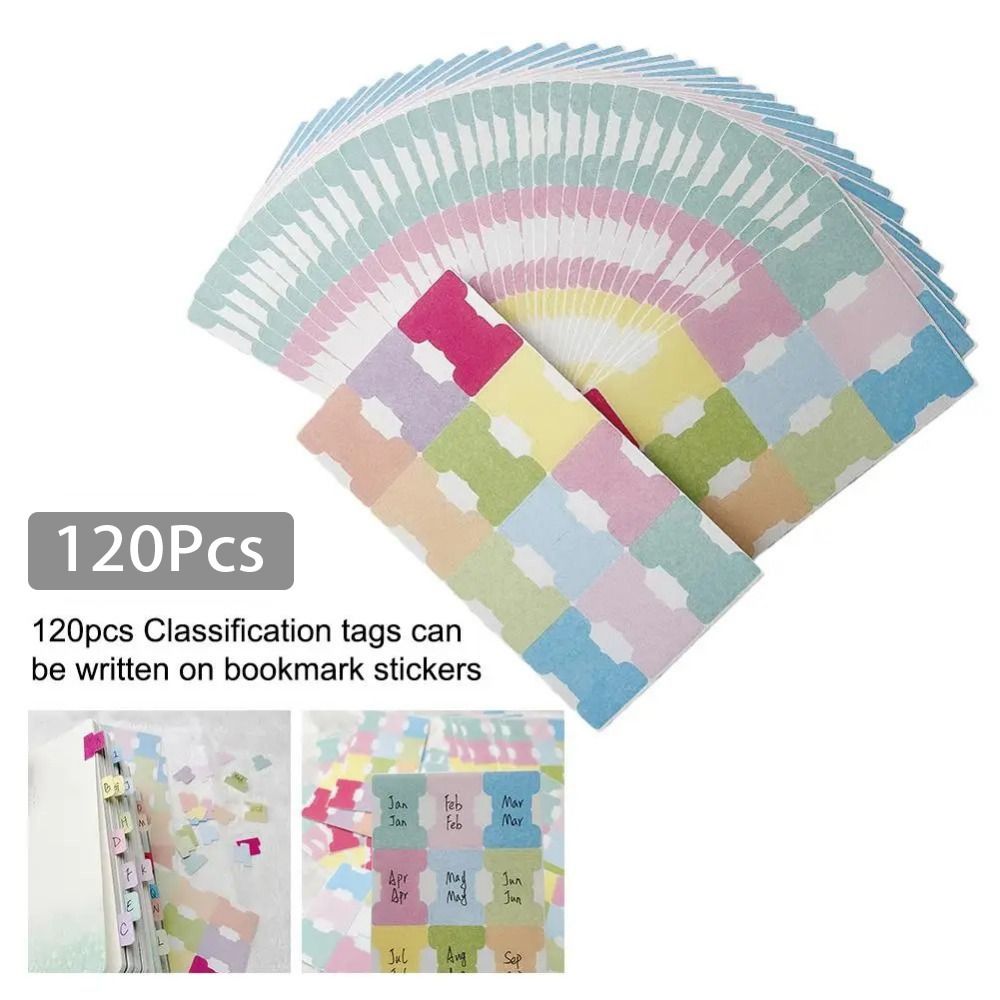 60/120Pcs Index Label Sticker  - مراجعة Index Tab Divider وسعره