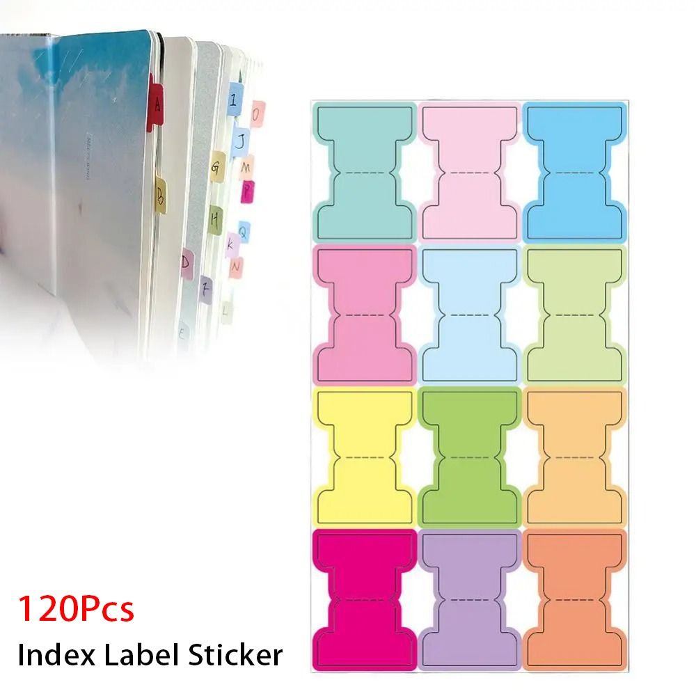 60/120Pcs Index Label Sticker  - مراجعة Index Tab Divider وسعره