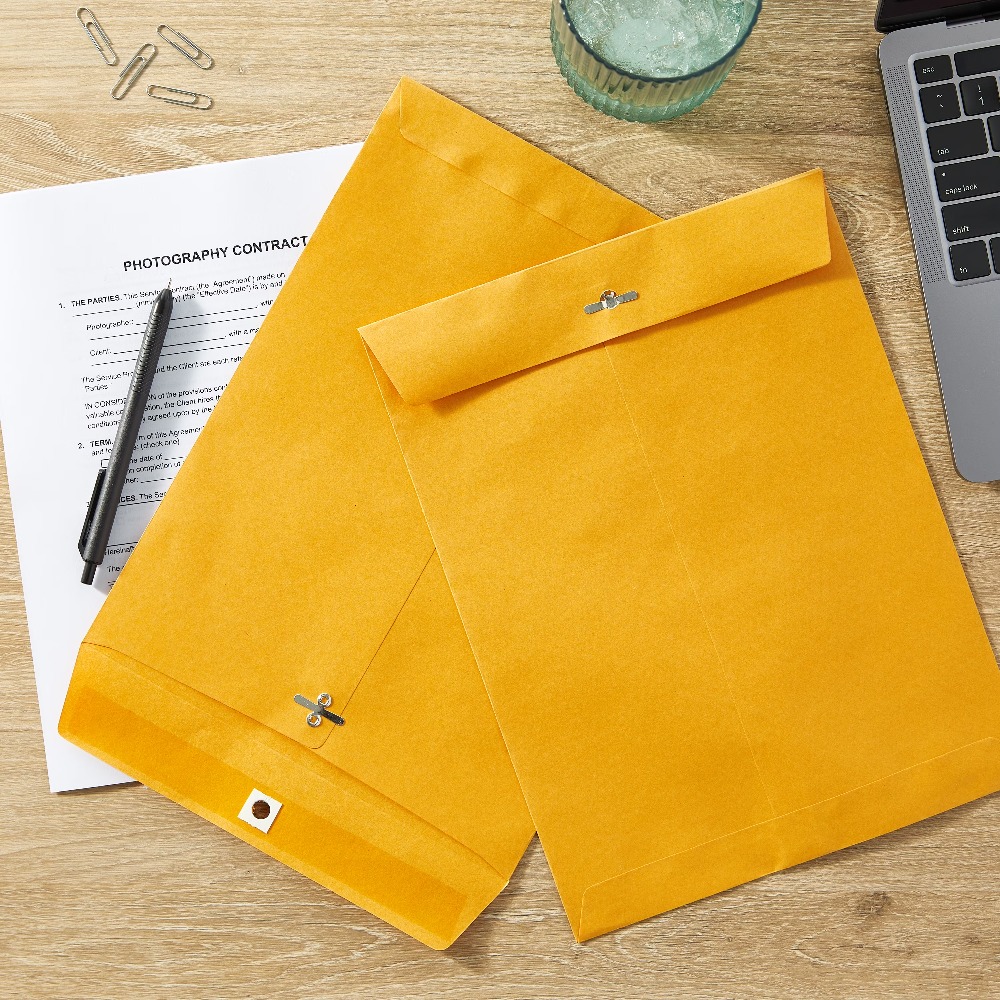 New Kraft Clasp Envelopes 9x12 - مراجعة Letter Envelope Kraft وسعره