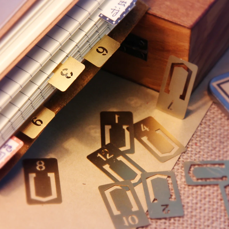 12 Pcs/lot Vintage Copper Book - مراجعة Stationery Office Supply Store وسعره