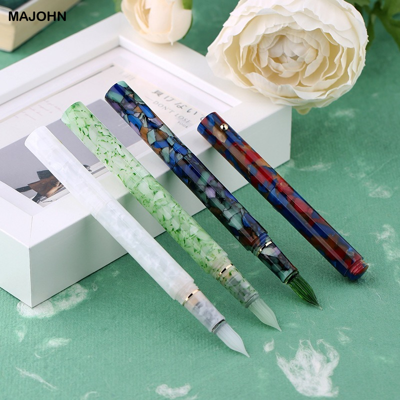 MAJOHN N8 Resin Glass Dip Pen  - مراجعة Fountain Pen Ink وسعره