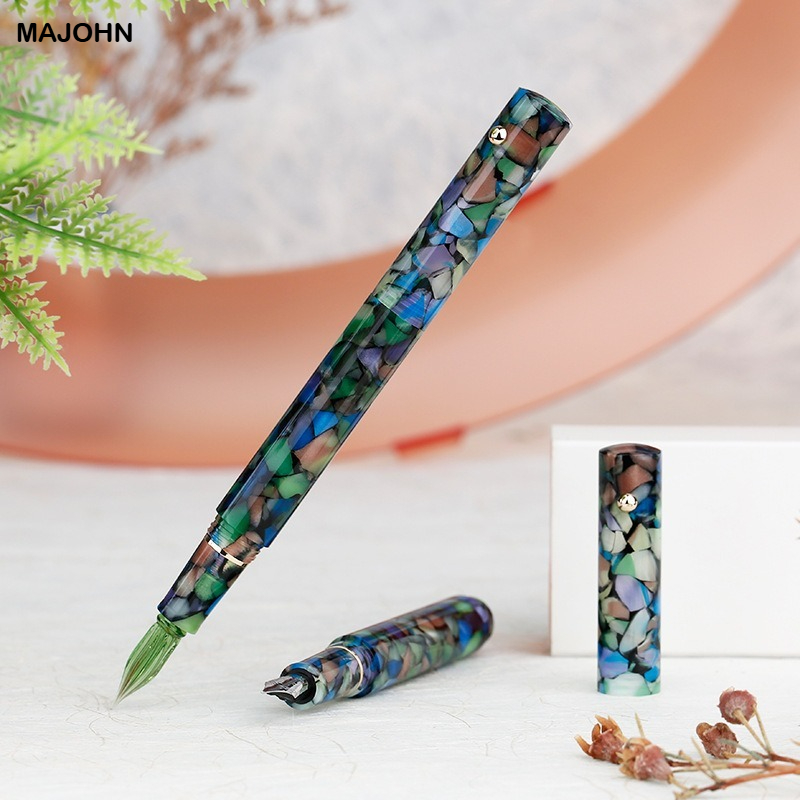 MAJOHN N8 Resin Glass Dip Pen  - مراجعة Fountain Pen Ink وسعره