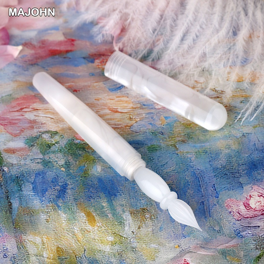 MAJOHN N10 Resin Handmade Glas - مراجعة Fountain Pen Ink وسعره