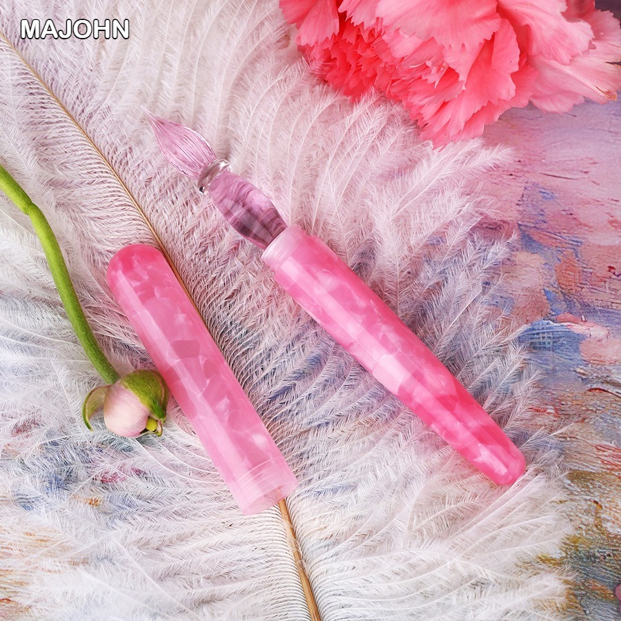 MAJOHN N10 Resin Handmade Glas - مراجعة Fountain Pen Ink وسعره