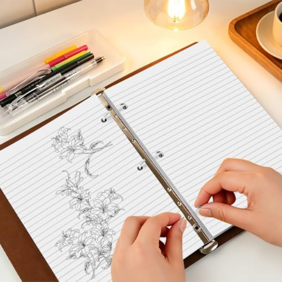 3 Pack Half Letter Lined Paper - مراجعة Paper Punch 3 Hole وسعره