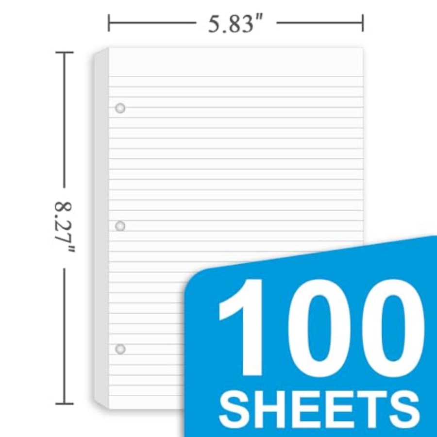 3 Pack Half Letter Lined Paper - مراجعة Paper Punch 3 Hole وسعره