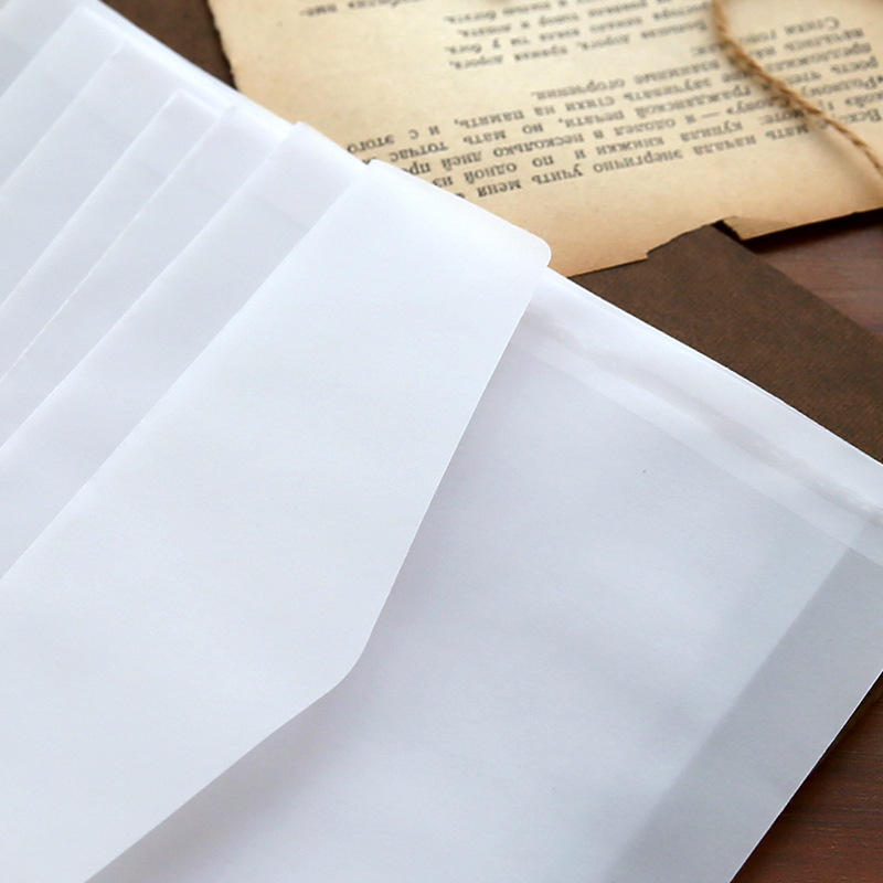 10pcs/lot Custom Transparent E - مراجعة Letter Envelope Kraft وسعره
