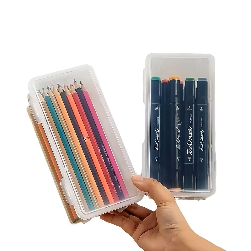 4 large transparent PP storage - مراجعة Stationery Office Supply Store وسعره