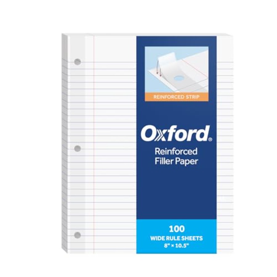 Reinforced Filler Paper, 8 x 1 - مراجعة Paper Punch 3 Hole وسعره