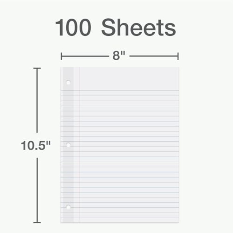 Reinforced Filler Paper, 8 x 1 - مراجعة Paper Punch 3 Hole وسعره