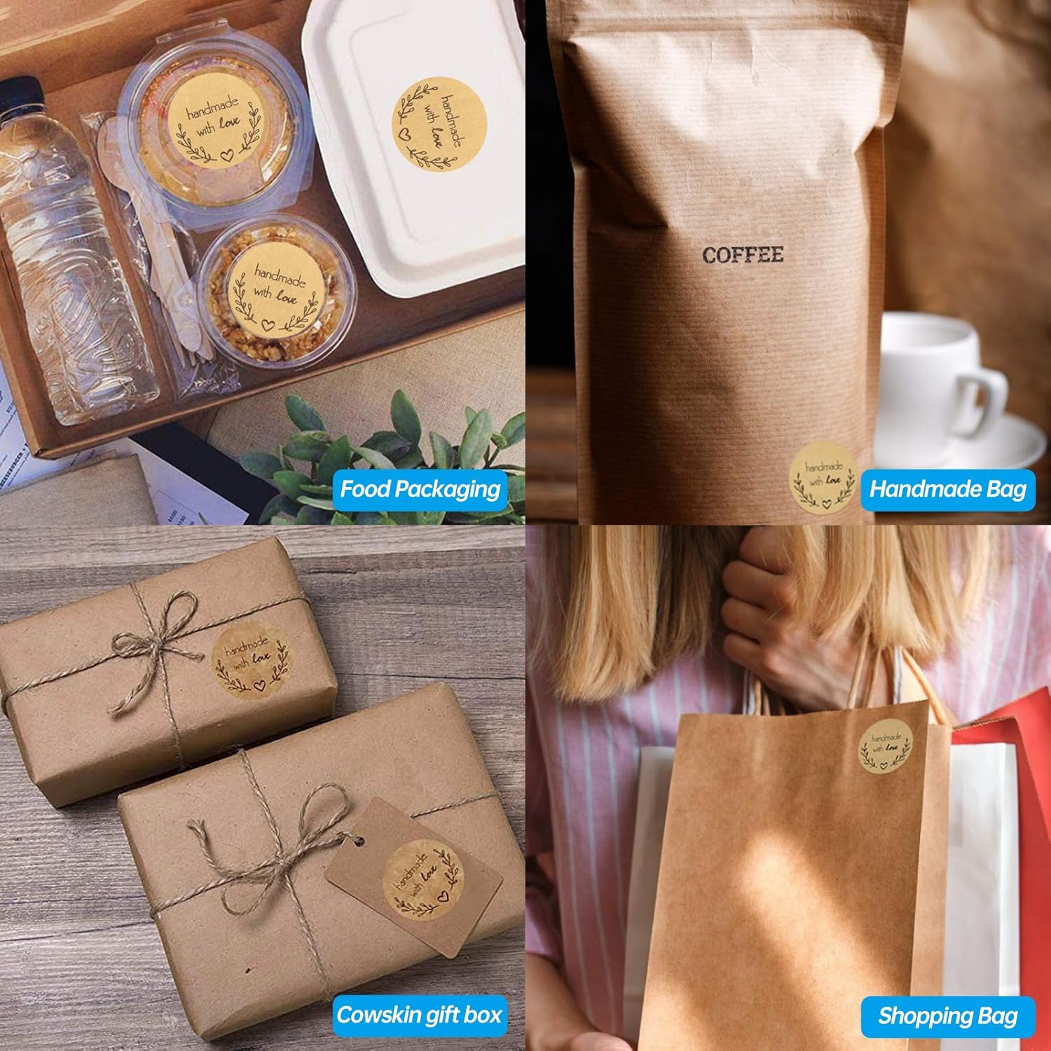 500 Pcs Baking Kraft Paper Hea - مراجعة Letter Envelope Kraft وسعره