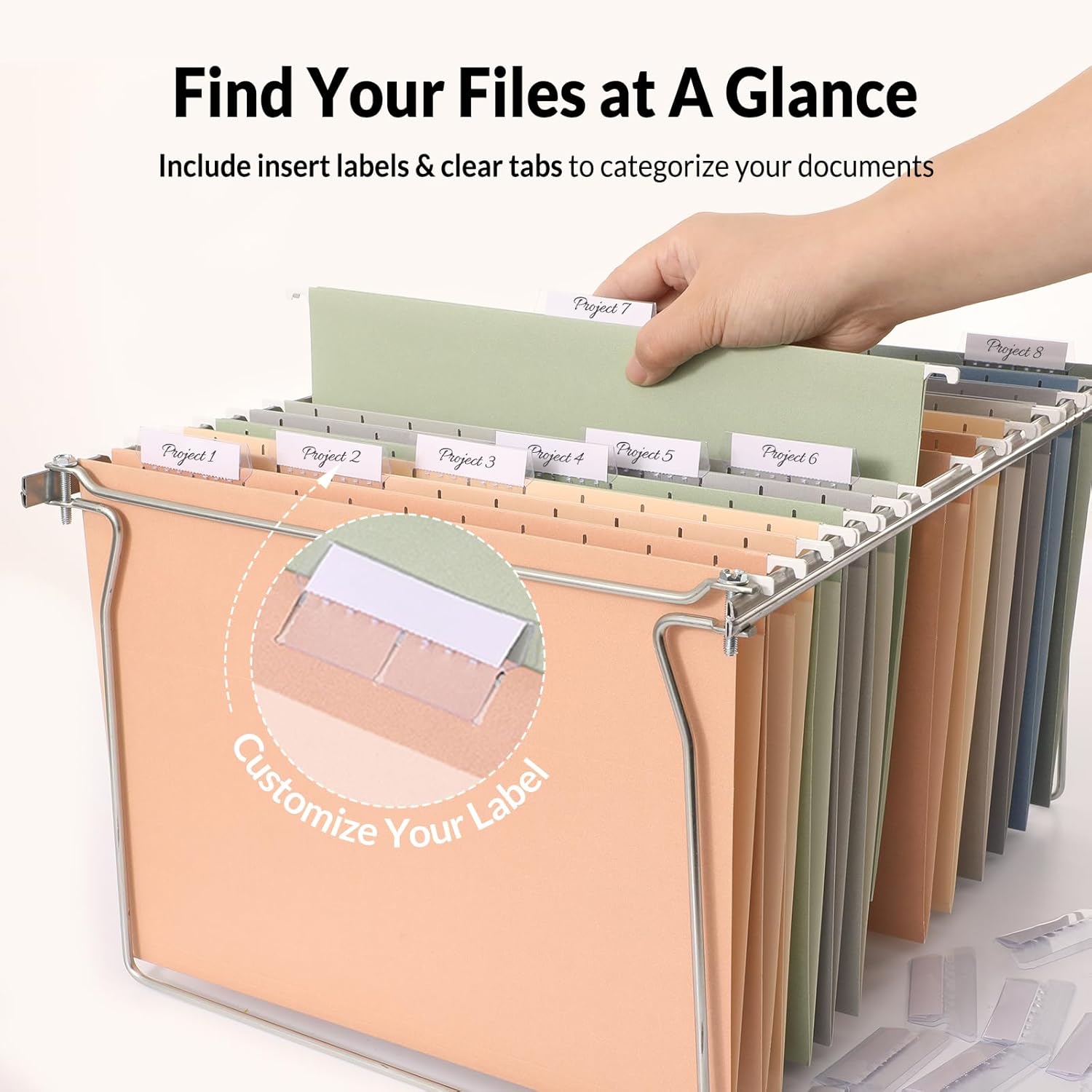 Hanging File Folders 6 Pack, L - مراجعة File Folder Hanging وسعره