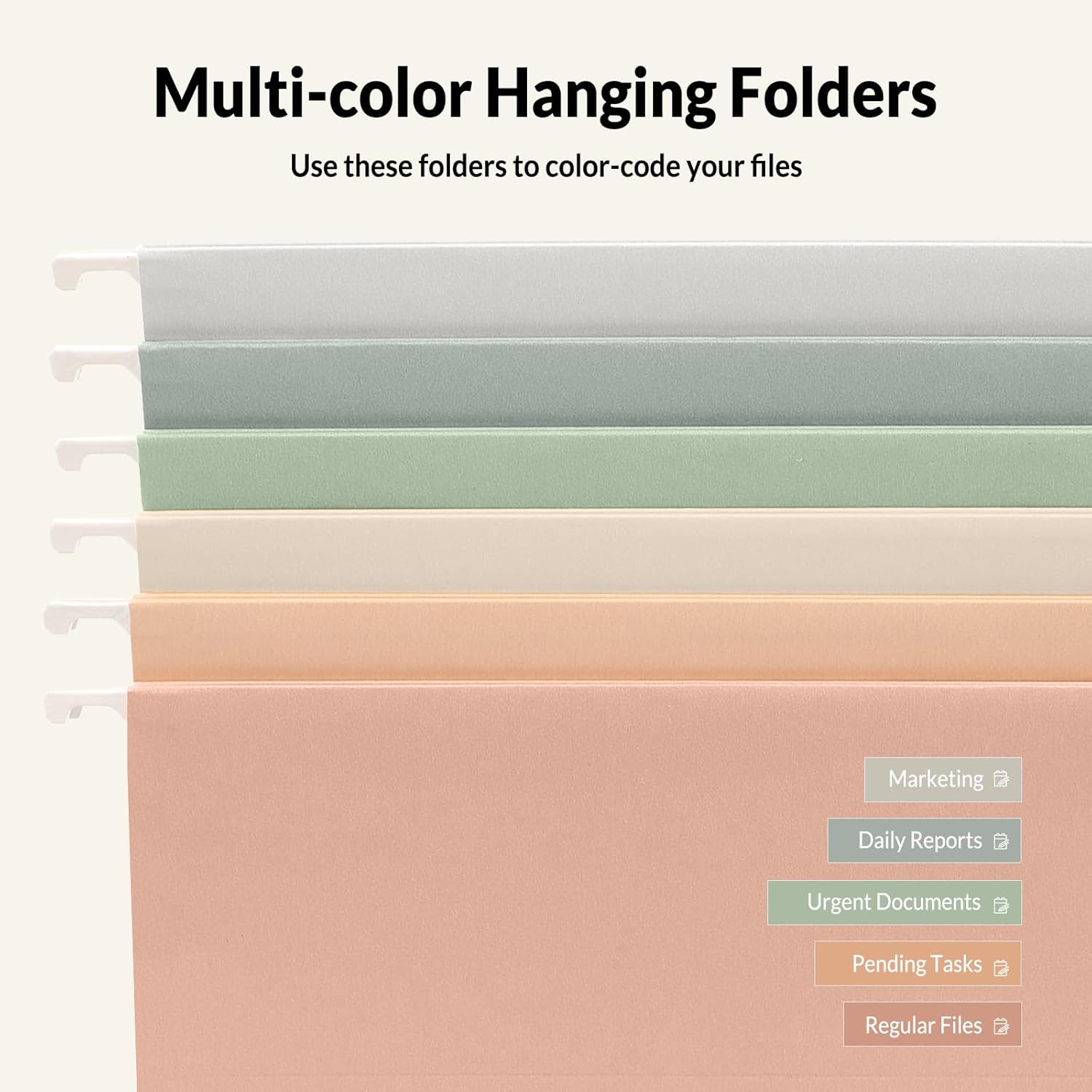 Hanging File Folders 6 Pack, L - مراجعة File Folder Hanging وسعره