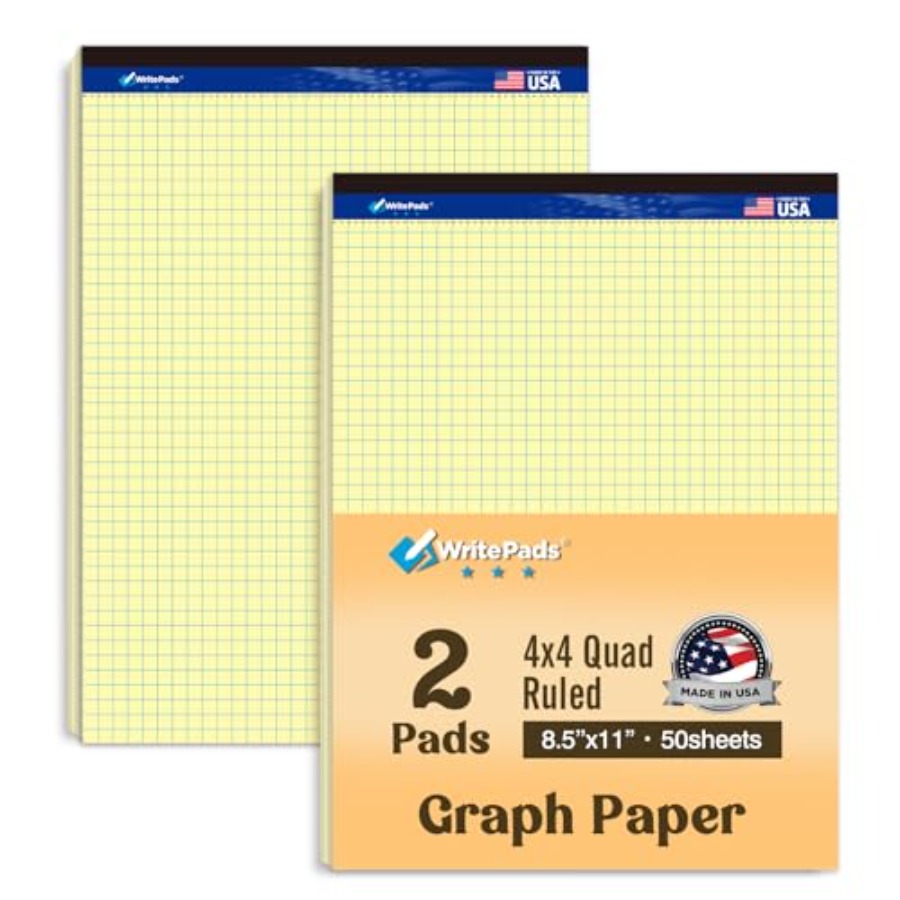 Graph Paper Pads 8.5 x 11, 4x4 - مراجعة Graph Paper Pad وسعره