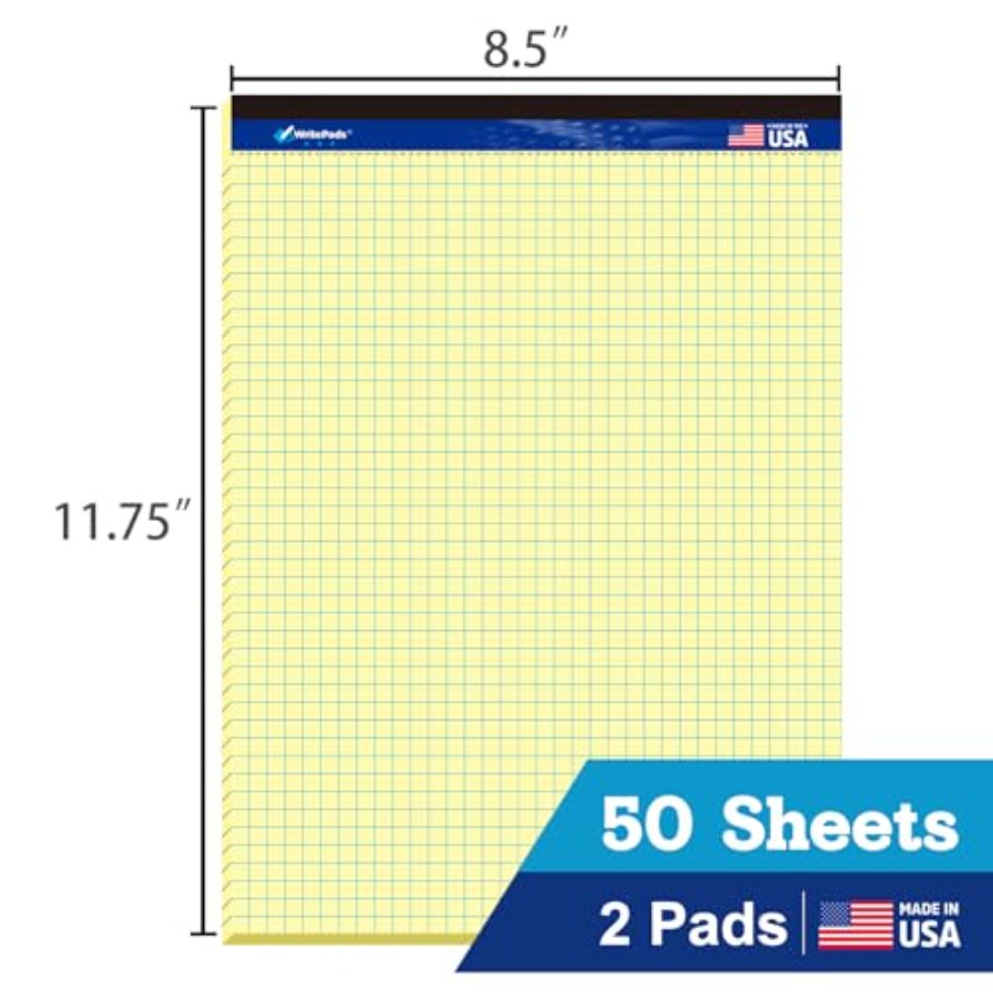 Graph Paper Pads 8.5 x 11, 4x4 - مراجعة Graph Paper Pad وسعره