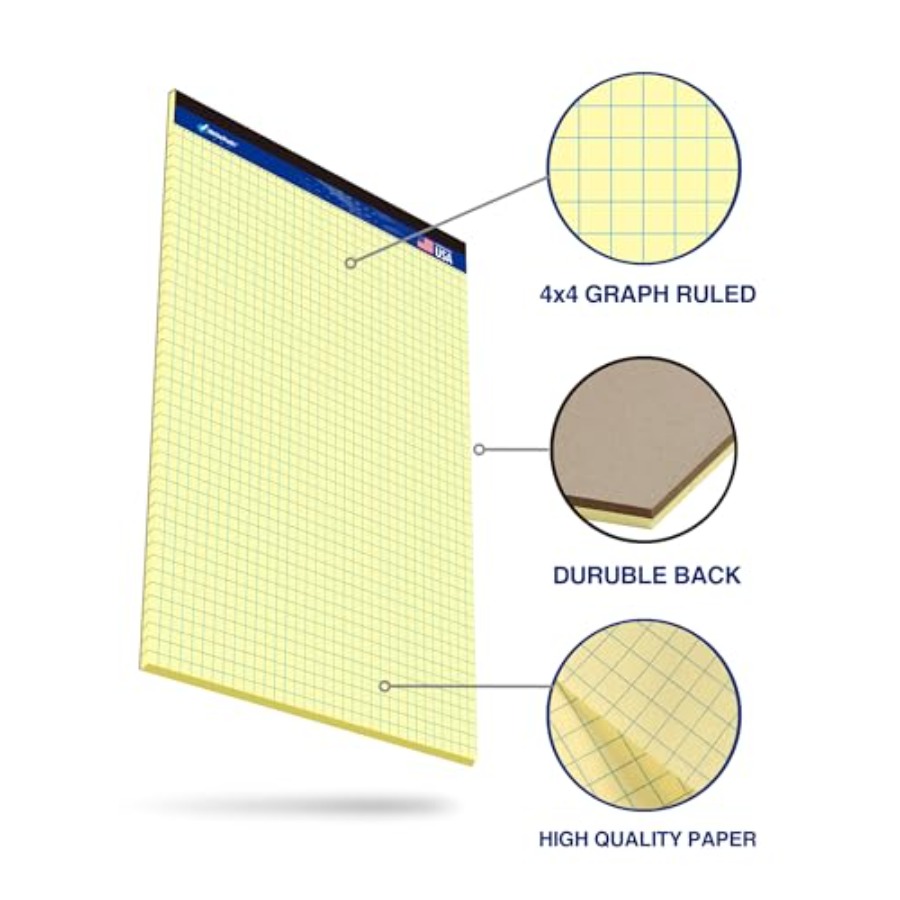 Graph Paper Pads 8.5 x 11, 4x4 - مراجعة Graph Paper Pad وسعره