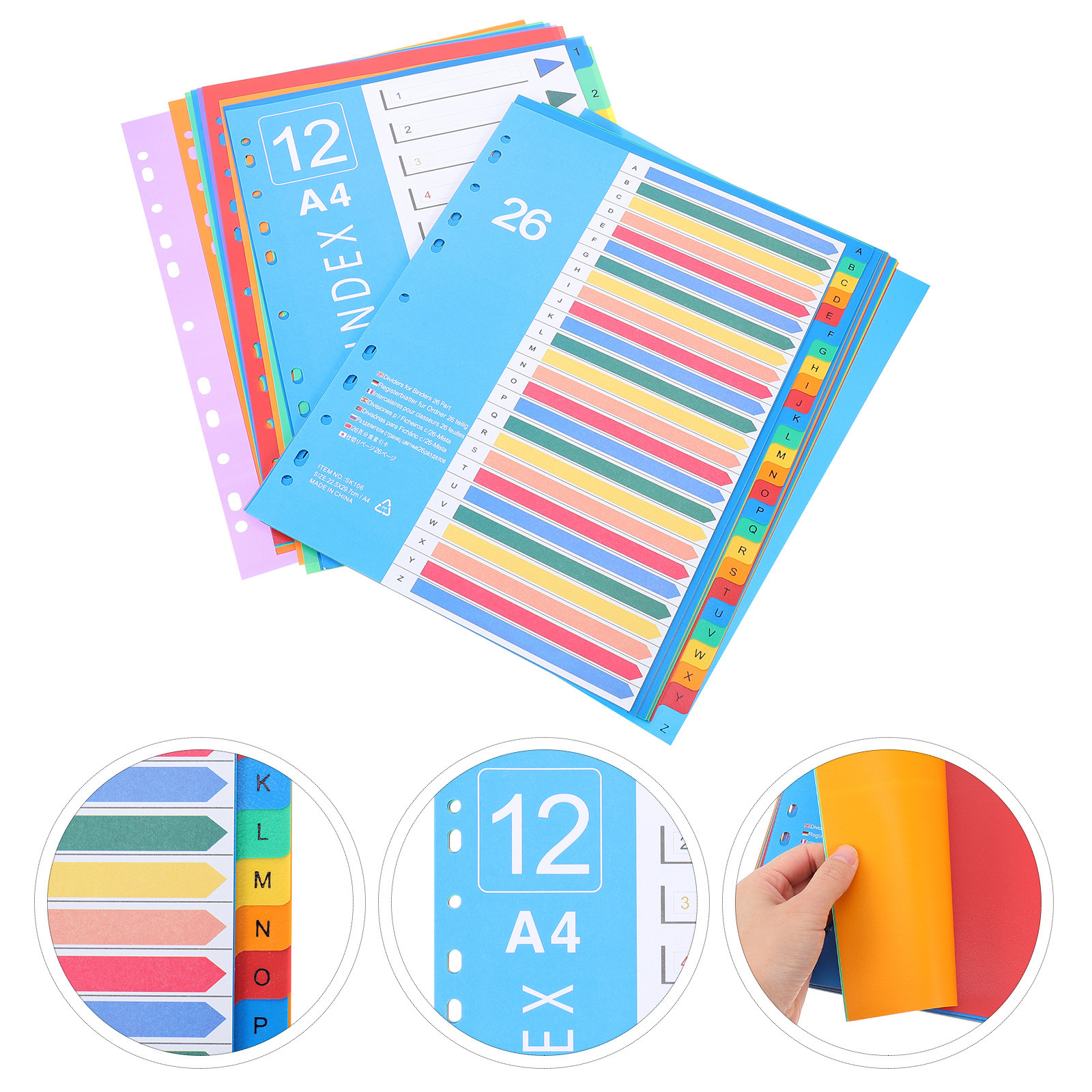 38Pcs Colored Plastic Folder S - مراجعة Index Tab Divider وسعره
