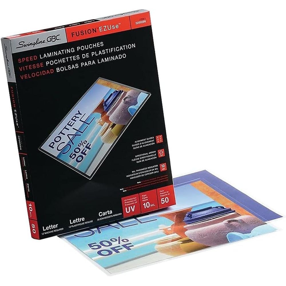 Letter Size, 10 Mil, 50 Pack,  - مراجعة Document Laminator Pouch وسعره