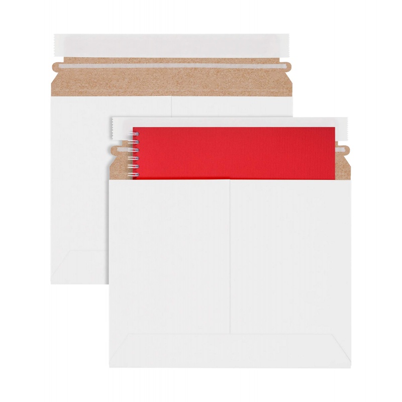 25Pcs White Rigid Mailers Stay - مراجعة Letter Envelope Kraft وسعره