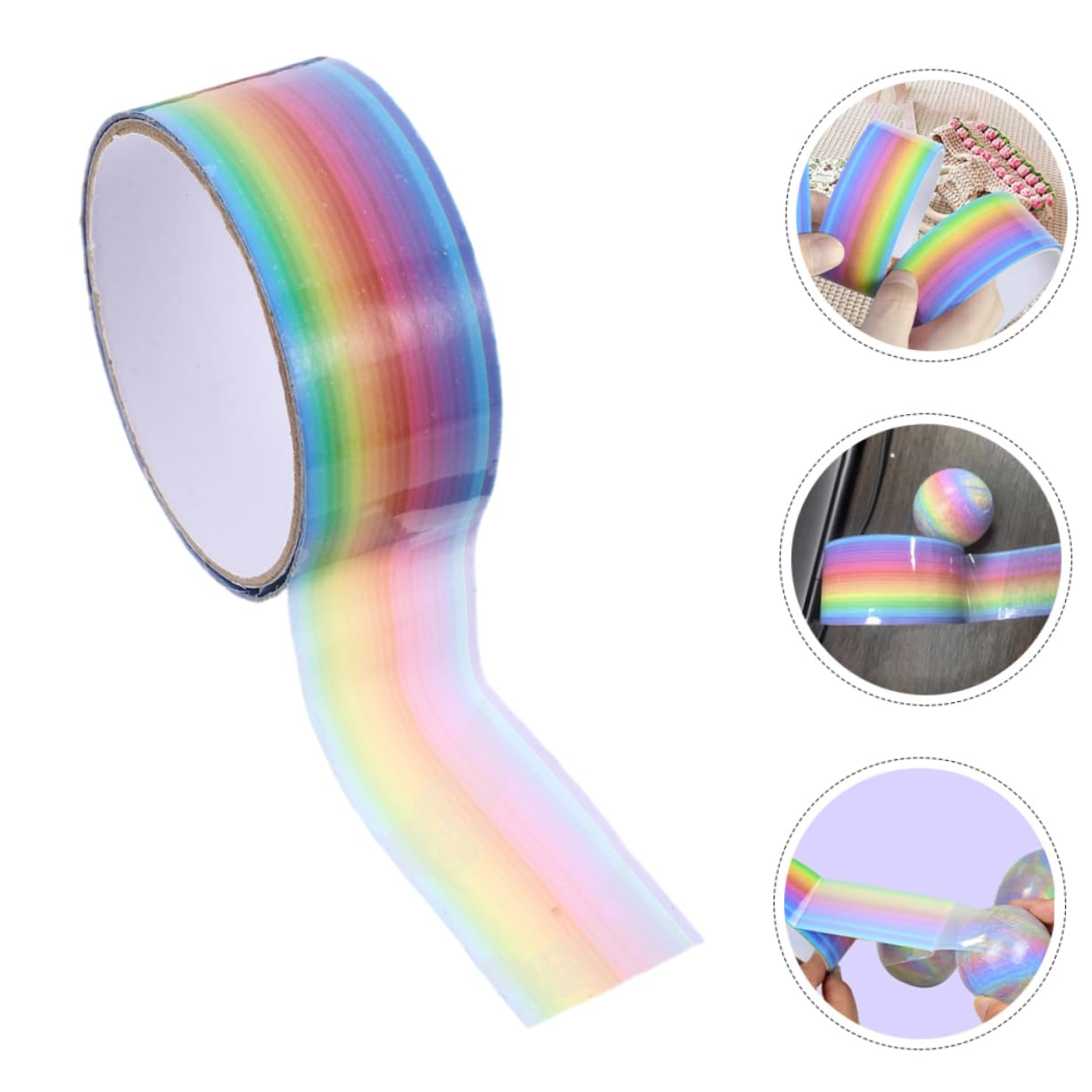 1pcs Rainbow Balls Sticky Ball - مراجعة Glue Stick Pack وسعره