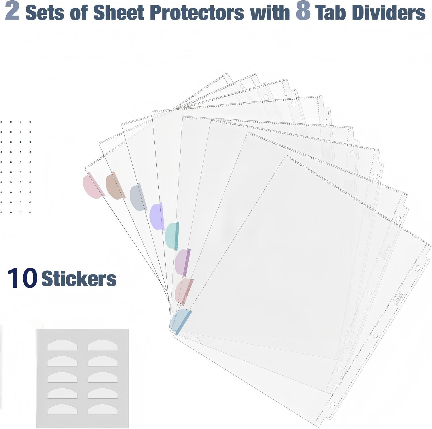 A4 Clear Sheet Protectors with - مراجعة Index Tab Divider وسعره