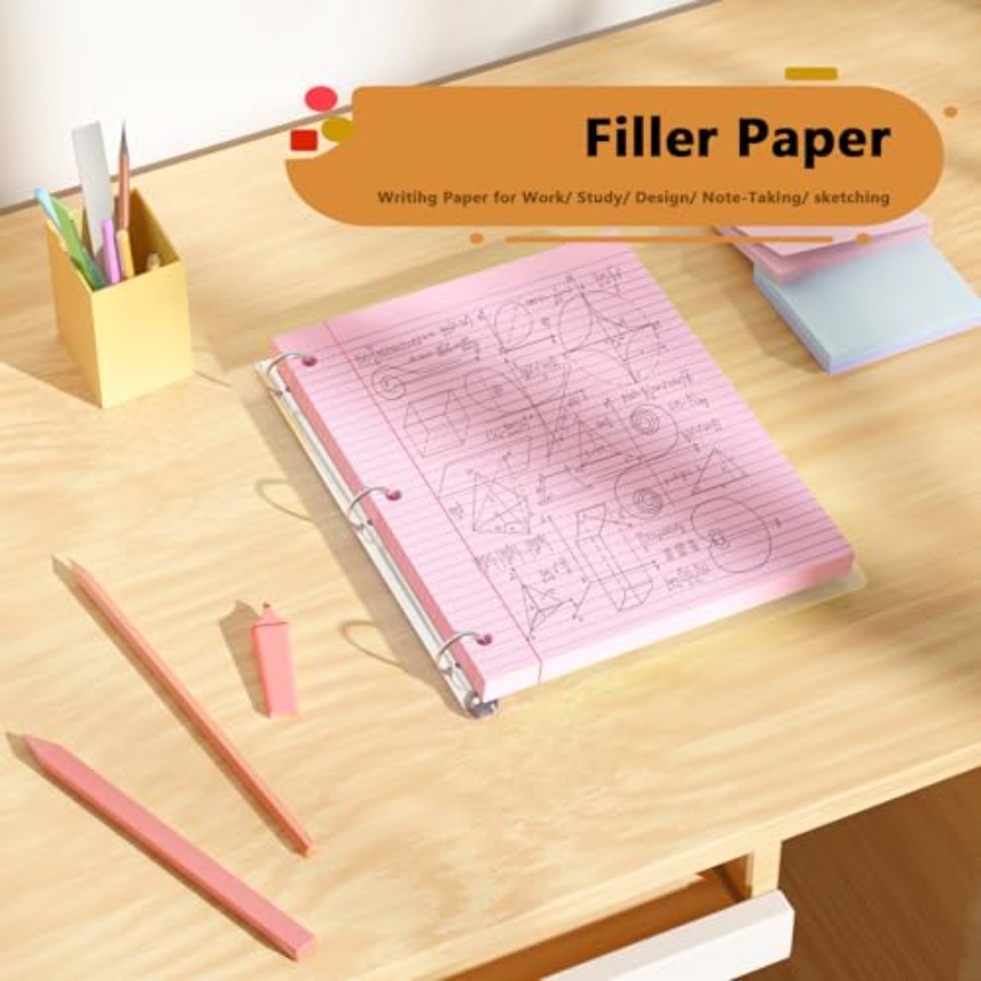 Loose Leaf Paper 00 Sheets Col - مراجعة Paper Punch 3 Hole وسعره