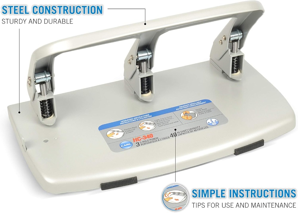 Medium-Duty 3 Hole Paper Punch - مراجعة Paper Punch 3 Hole وسعره