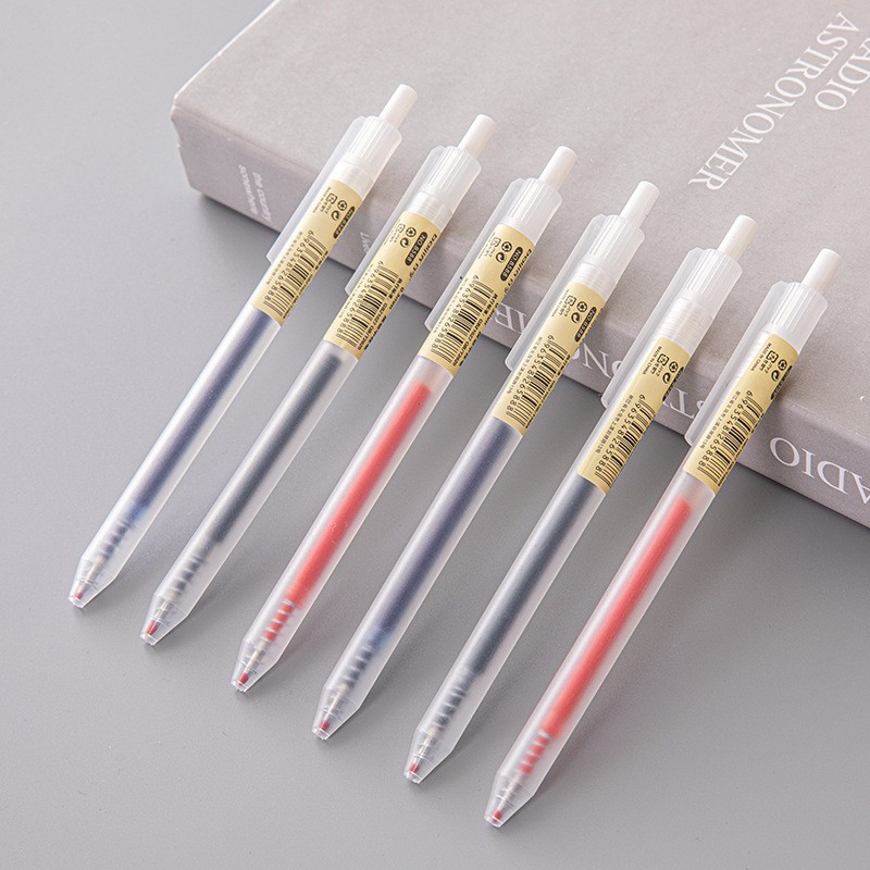 6/10Pcs 0.5mm Retractable Gel  - مراجعة Stationery Supplies Business وسعره