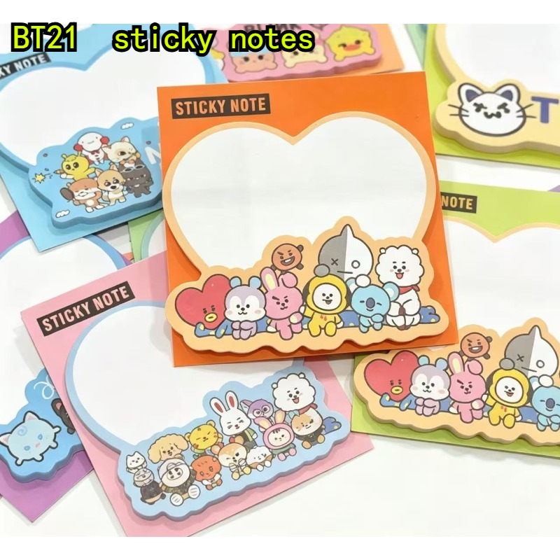 BT21 Creative Cute Sticky Note - مراجعة Memo Pad Sticky وسعره