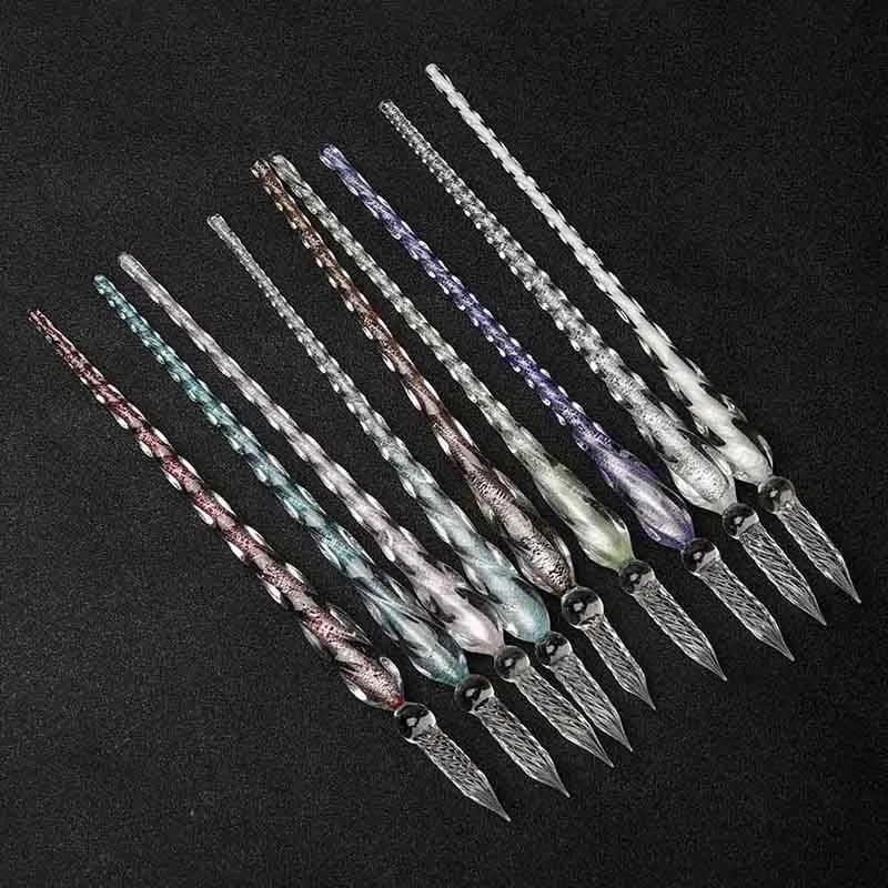 Colored Crystal Glass Dip Pen  - مراجعة Fountain Pen Ink وسعره
