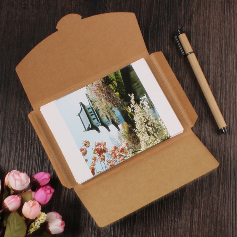 50pcs Blank Kraft Paper Envelo - مراجعة Letter Envelope Kraft وسعره