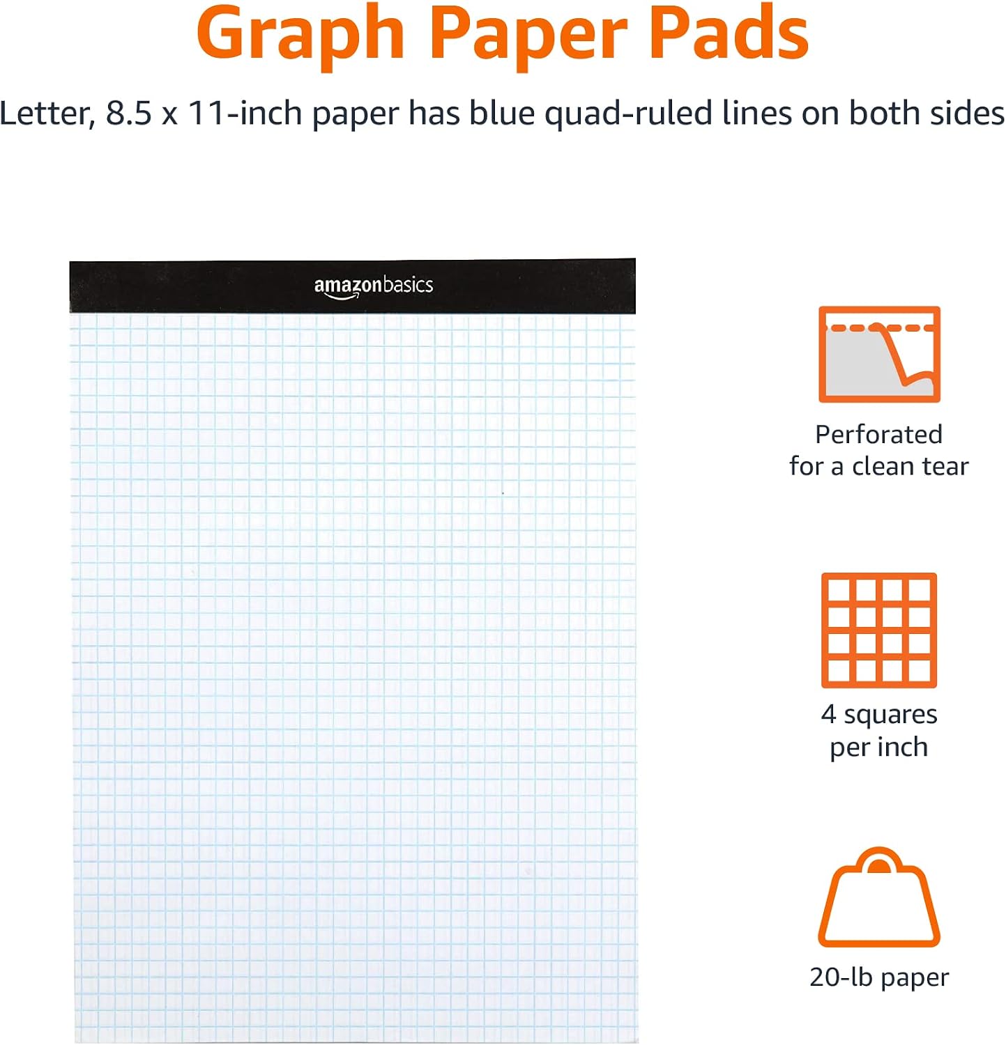 Quad-Ruled Graph Paper Pad, 4x - مراجعة Graph Paper Pad وسعره