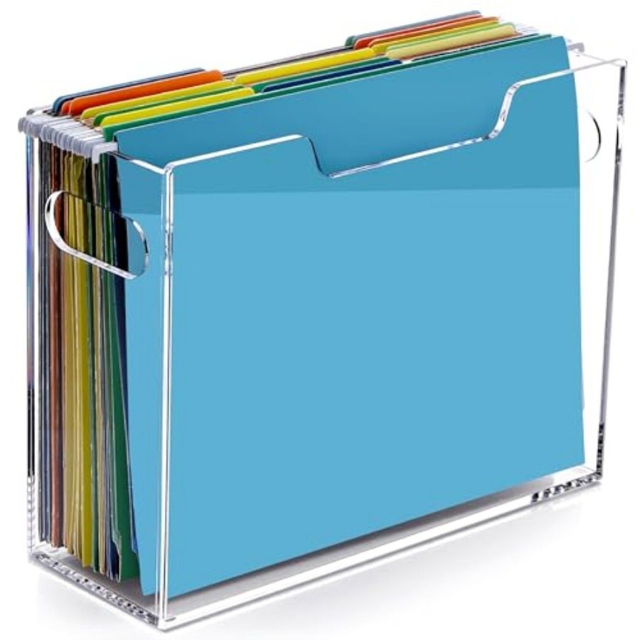 Clear Acrylic Hanging File Org - مراجعة File Folder Hanging وسعره