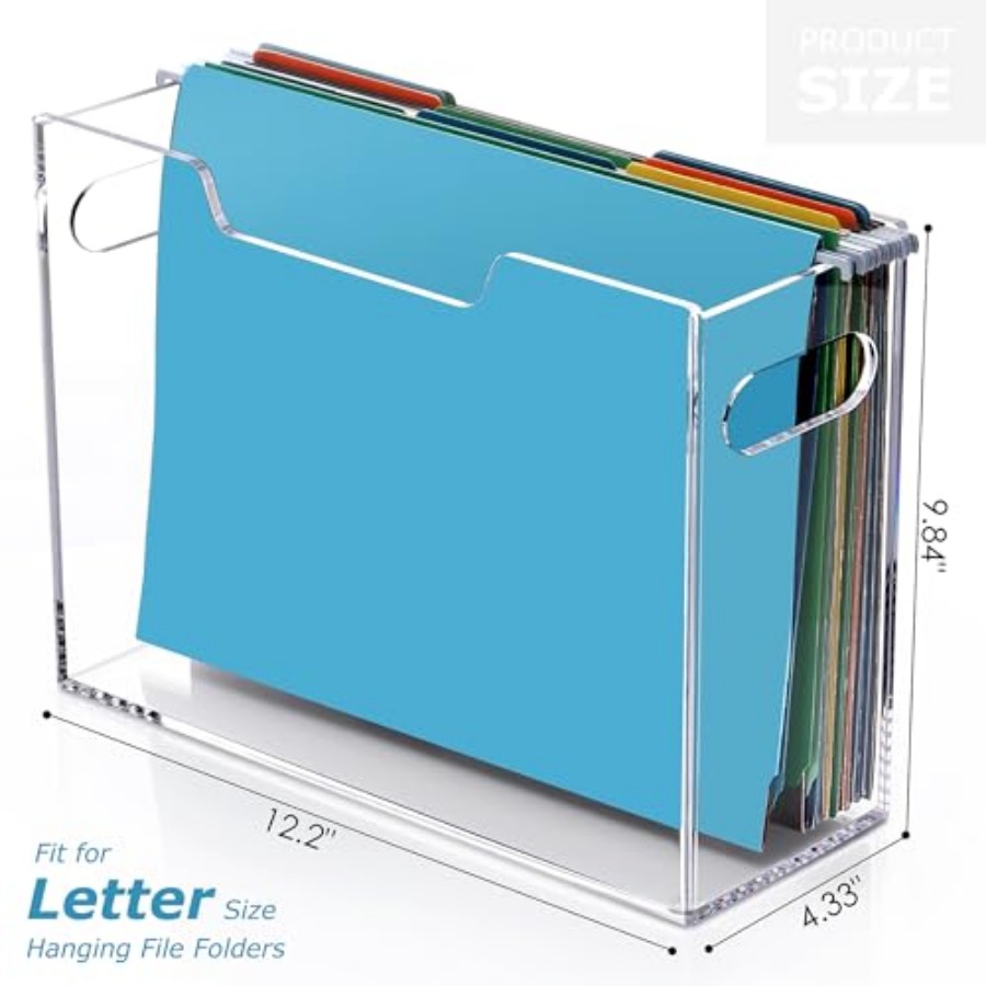 Clear Acrylic Hanging File Org - مراجعة File Folder Hanging وسعره